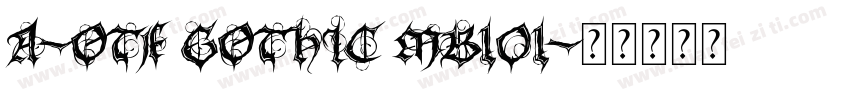 A-OTF Gothic MB101字体转换